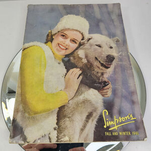 1941 Simpsons Sears Winter & Fall Catalog Regina Canada Nice Cond WWII Mention
